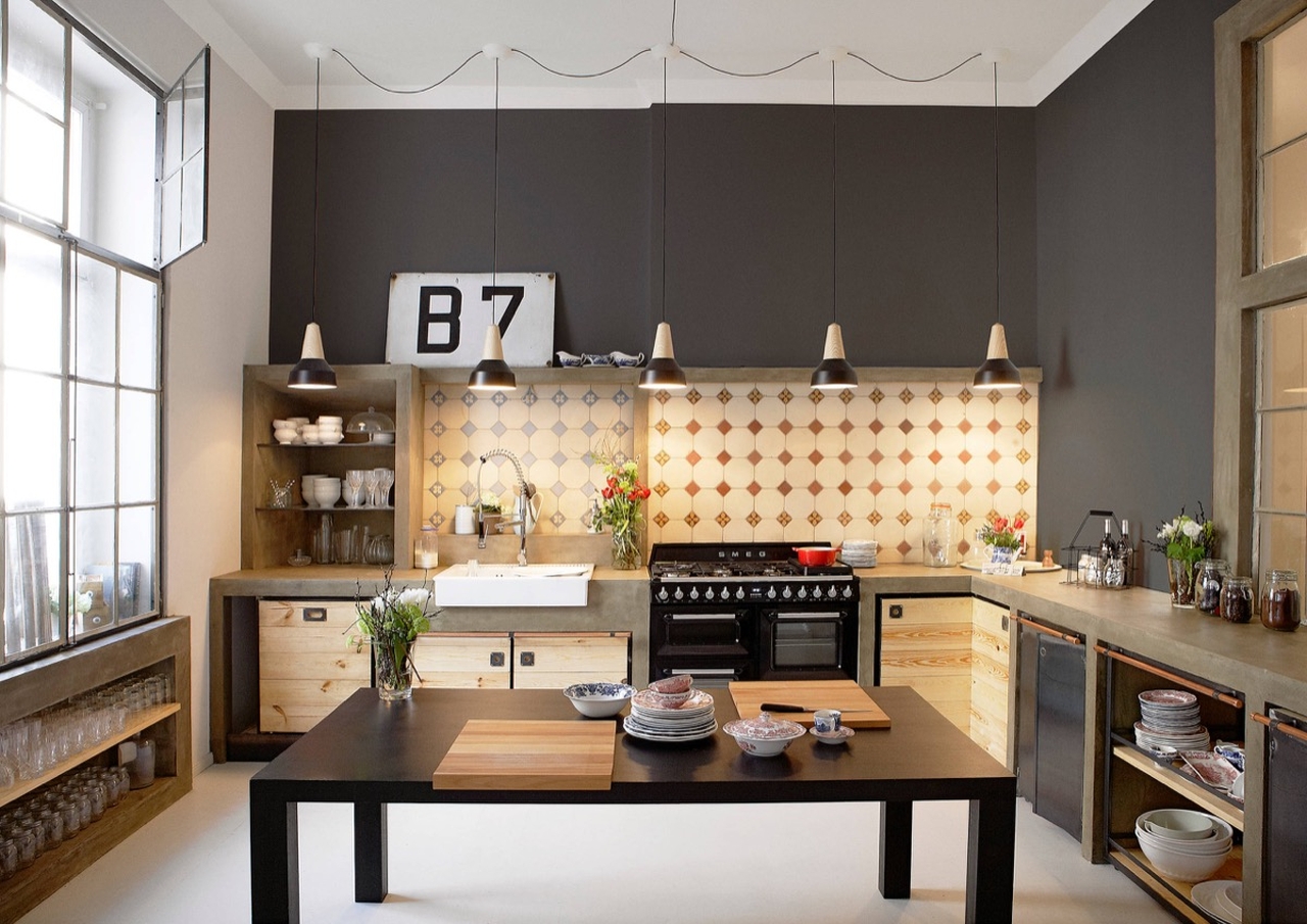 Industrial Glam Design Style Kitchen