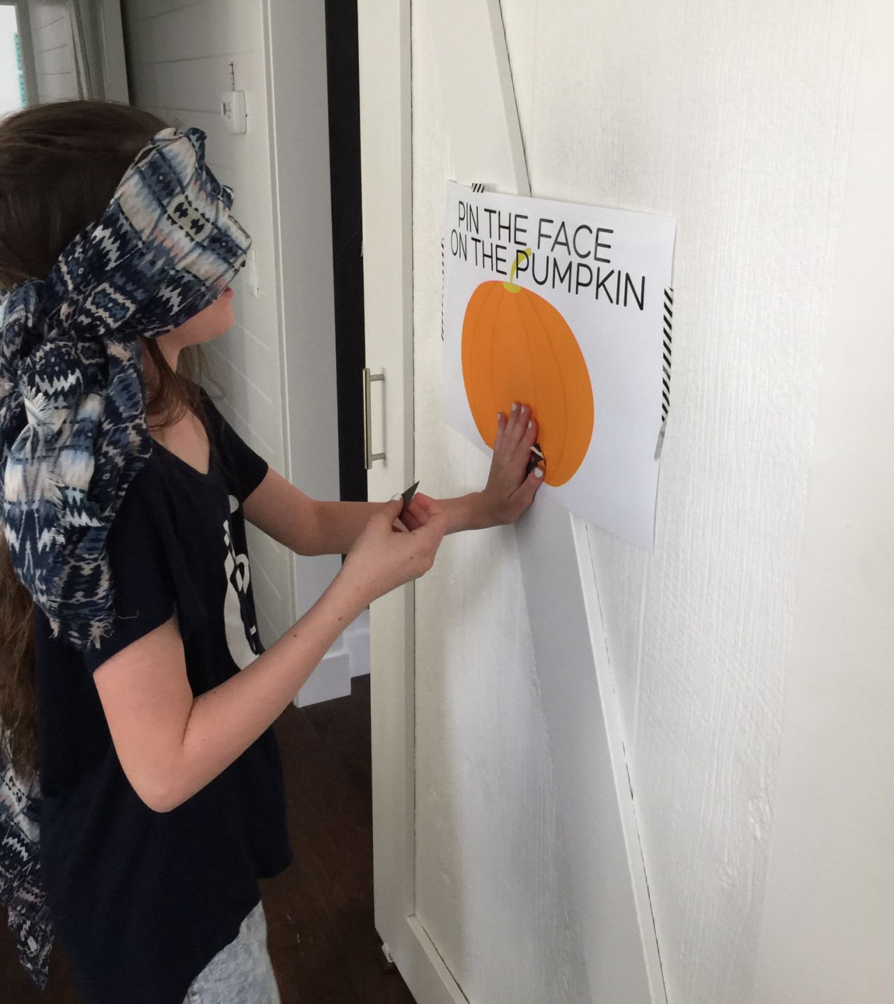 Kid-Friendly Halloween Party Games - Pin the Face on the Pumpkin