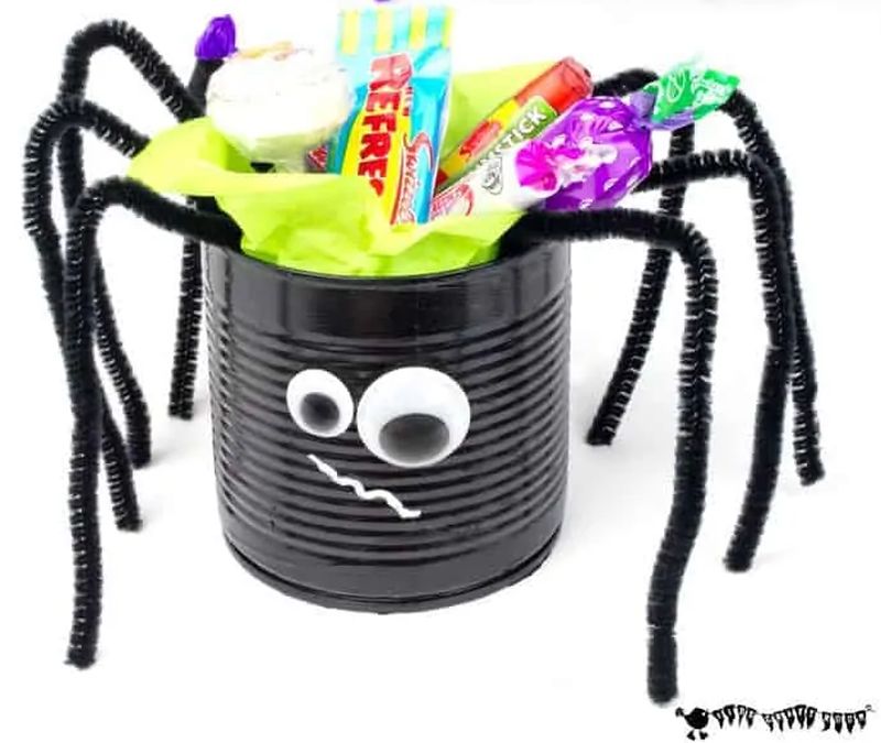 Tin Can Spider by Kids Craft Room