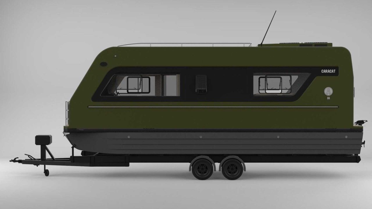 Caracat 860 is a camper for land and water 