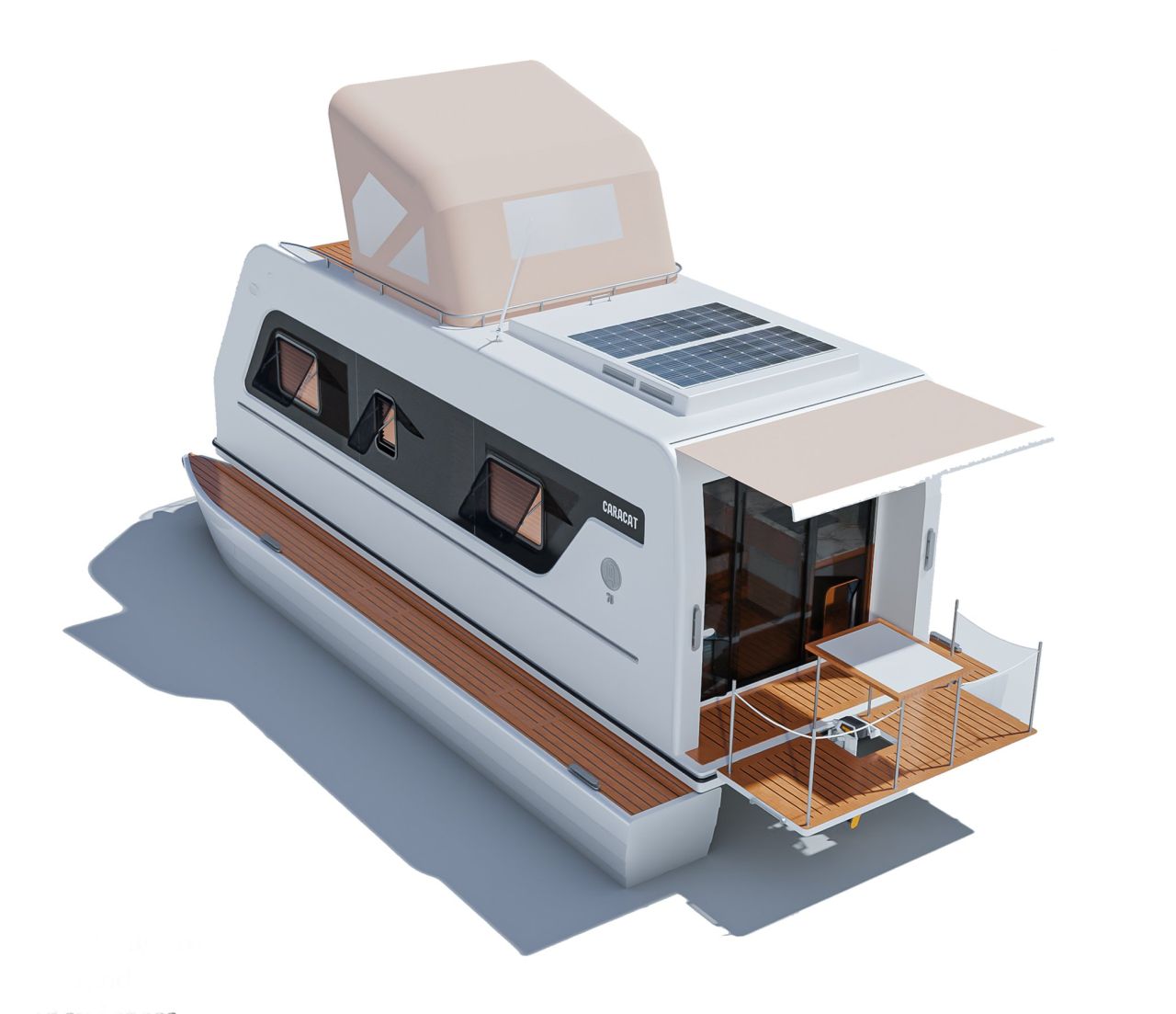 Caracat 860 is a camper for land and water 