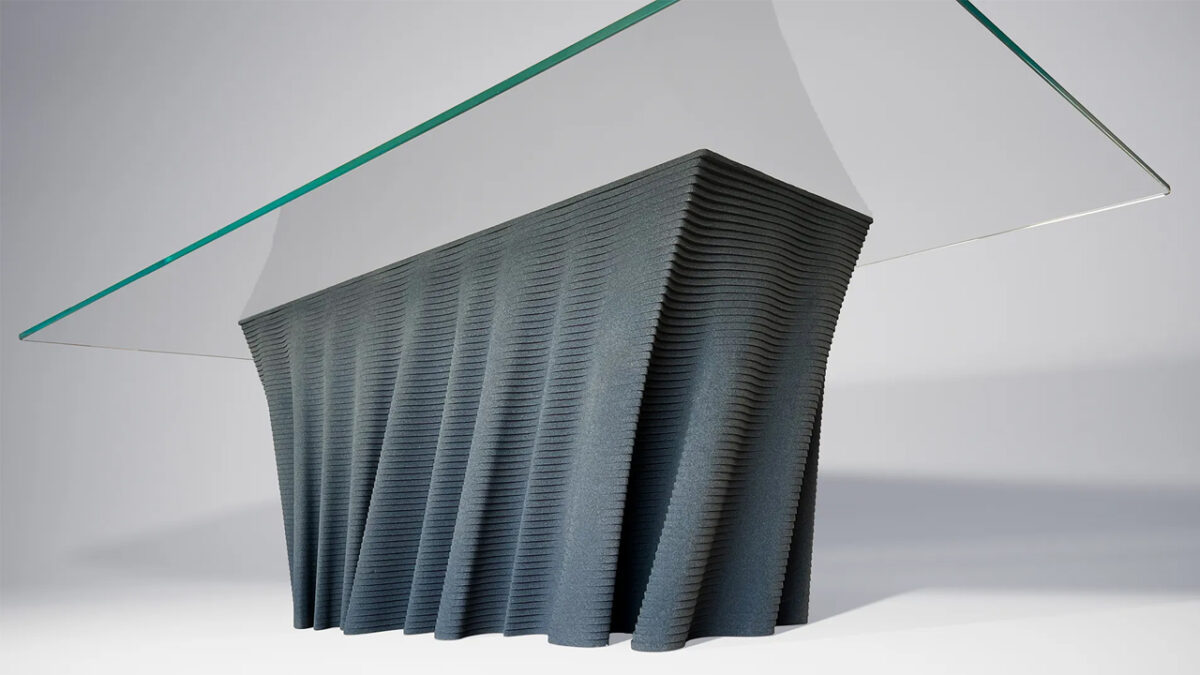 Dune Coffee Table is 3D Printed from Black Quartz Sand