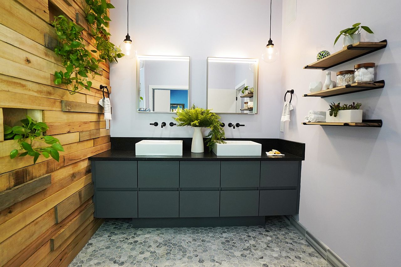 Embrace greenery in the bathroom