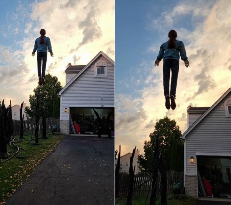 Stranger Things-Inspired Outdoor Halloween Decoration Goes Viral