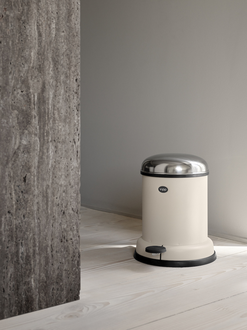 Vipp - 1939’s Beige Pedal Bin Makes Comeback in a Big Way