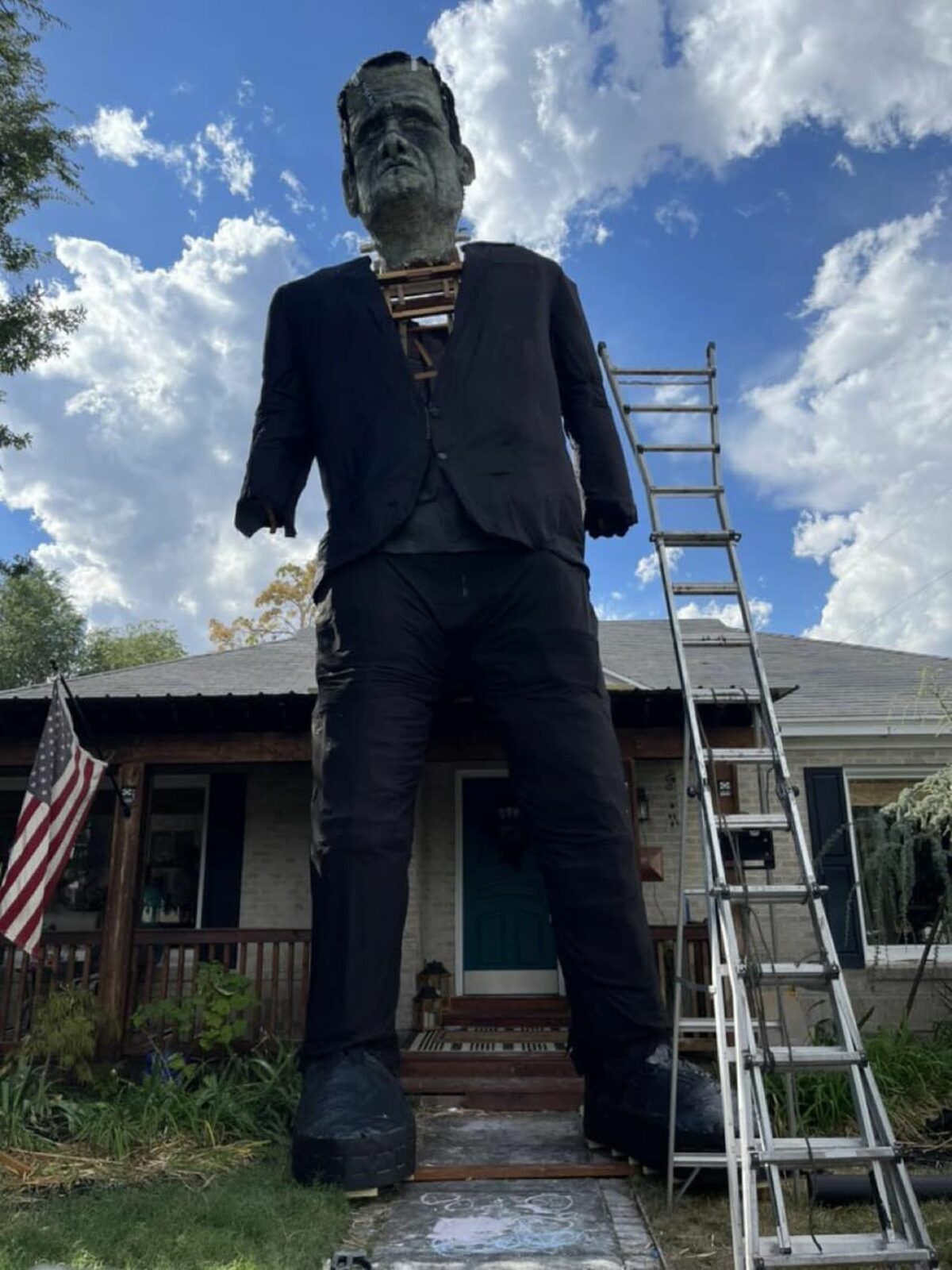 This 30ft Tall Frankenstein is Dopest Halloween Display