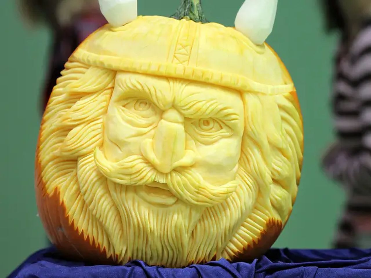 Angry Viking pumpkin by Radek Vach