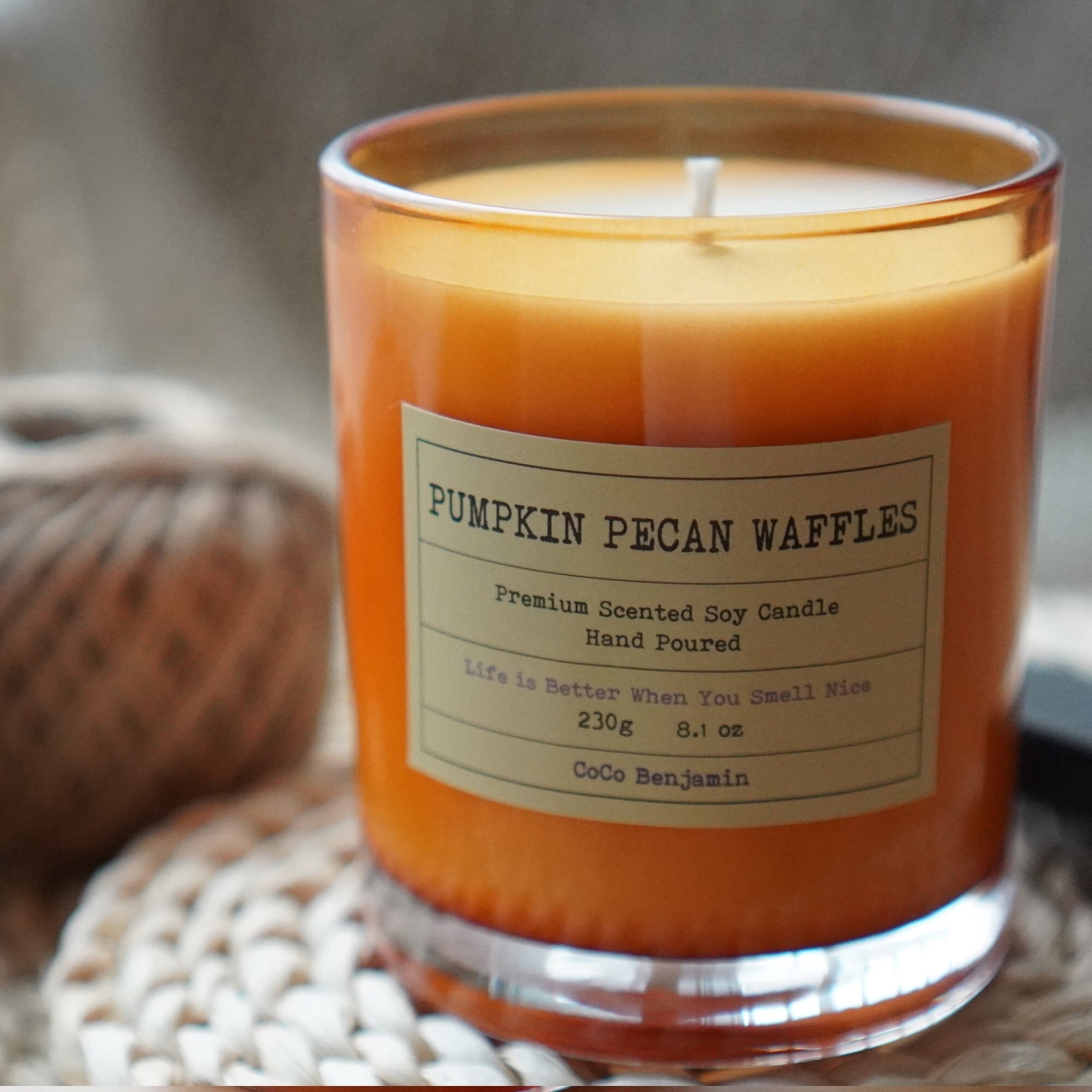 CoCo Benjamin Pumpkin Pecan Waffles Candle