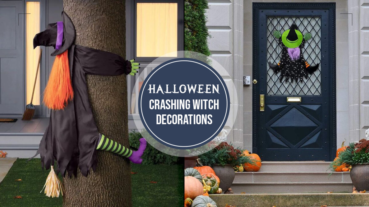 Crashing Witch Decoration ideas to Keep Up With Halloween Trend