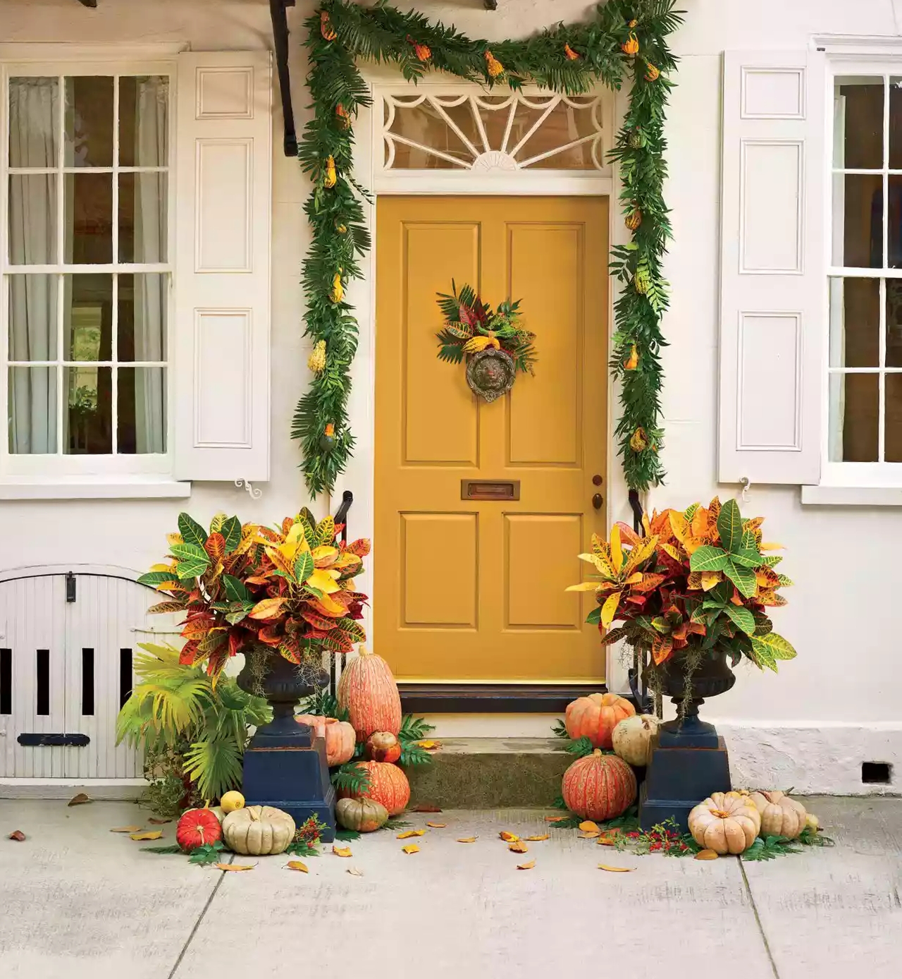 Fall Porch Decorating Ideas - Autumn Palette