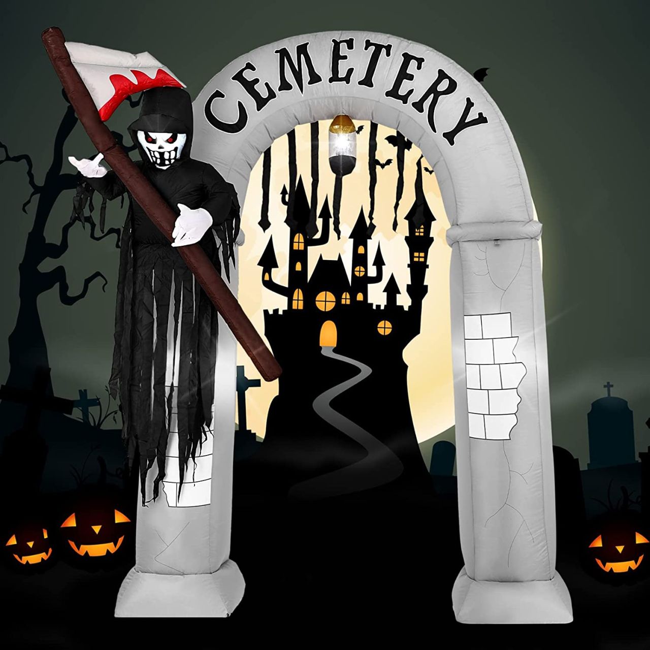 Grim reaper Halloween inflatable archway 