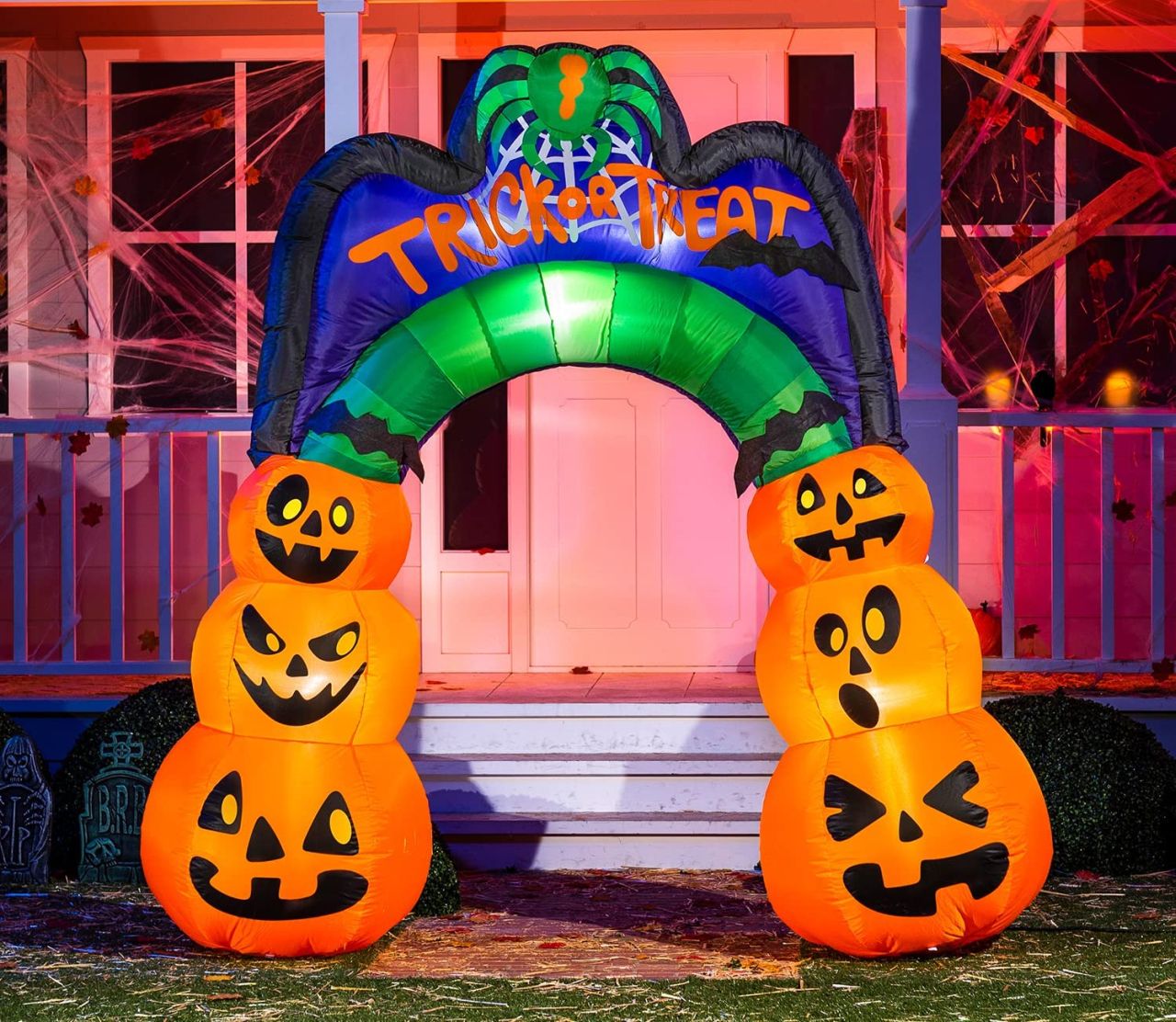 Inflatable pumpkin archway - Best Halloween Inflatable Archways