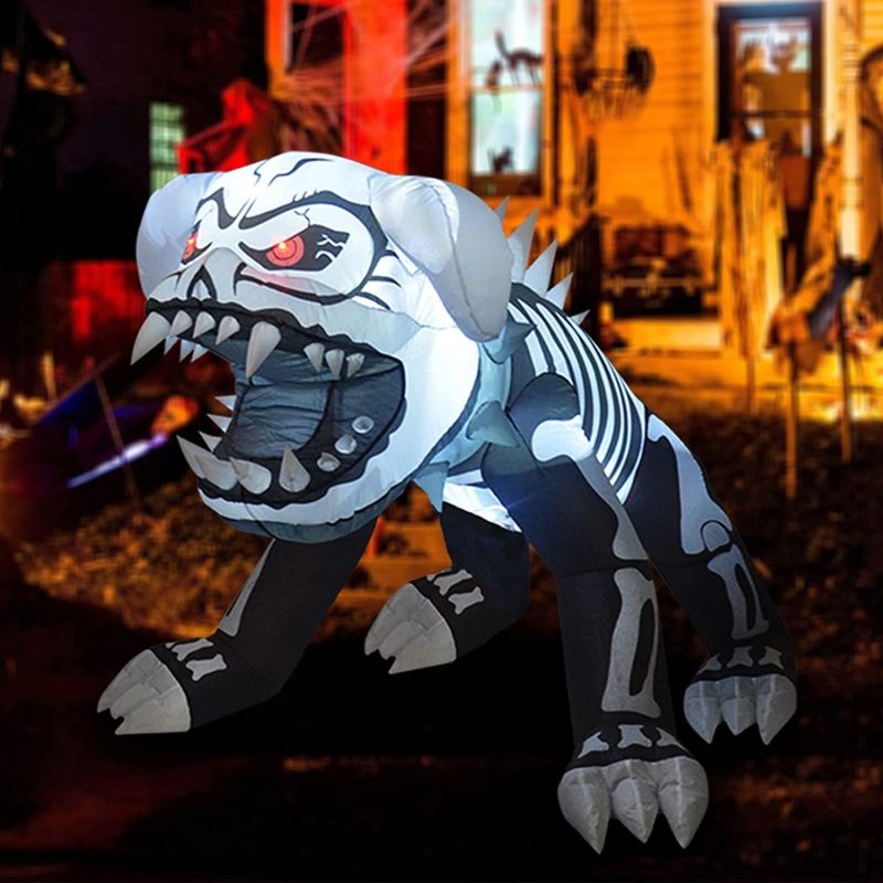 Halloween puppy skeleton dog inflatable