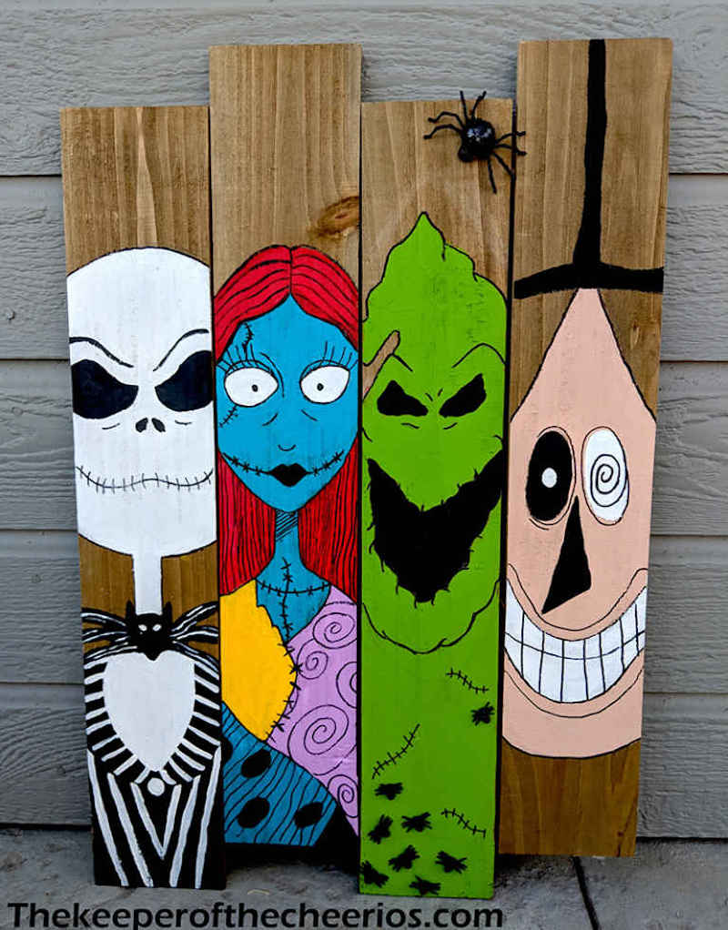 pallet wood The Nightmare Before Christmas Halloween Decorations