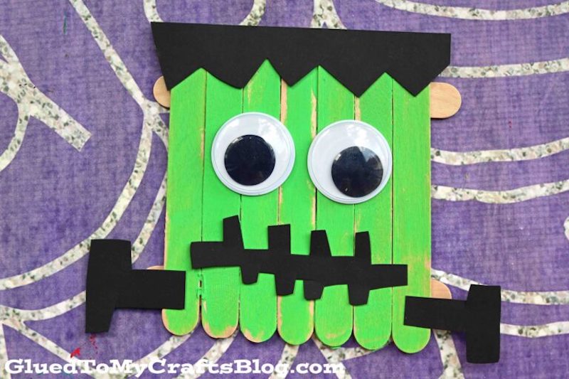 Popsicle Stick Frankenstein