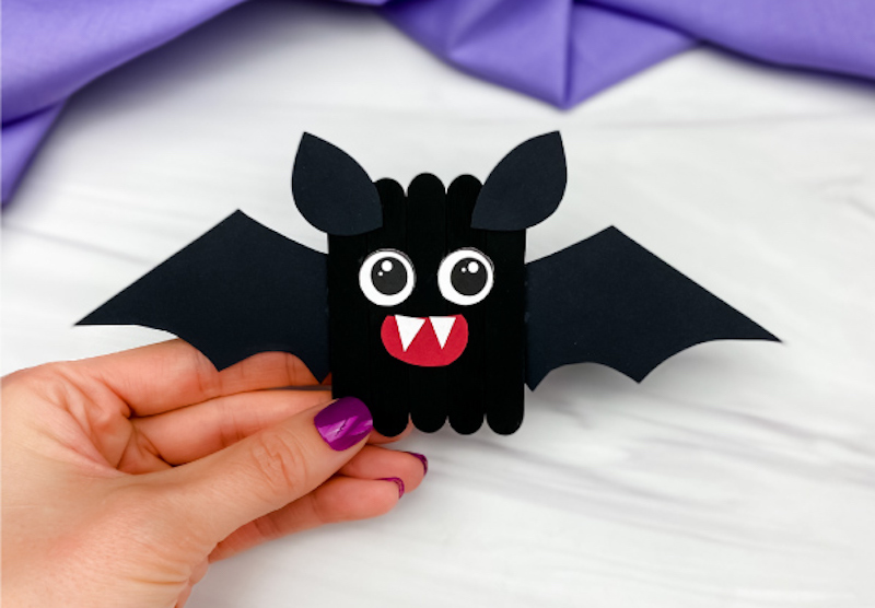 Bat Popsicle Stick Craft 