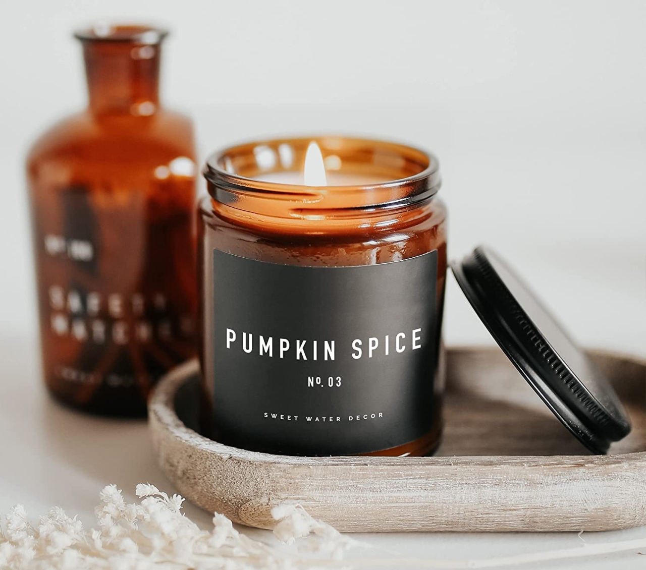 Pumpkin Spice Candle by Sweet Water Decor Store