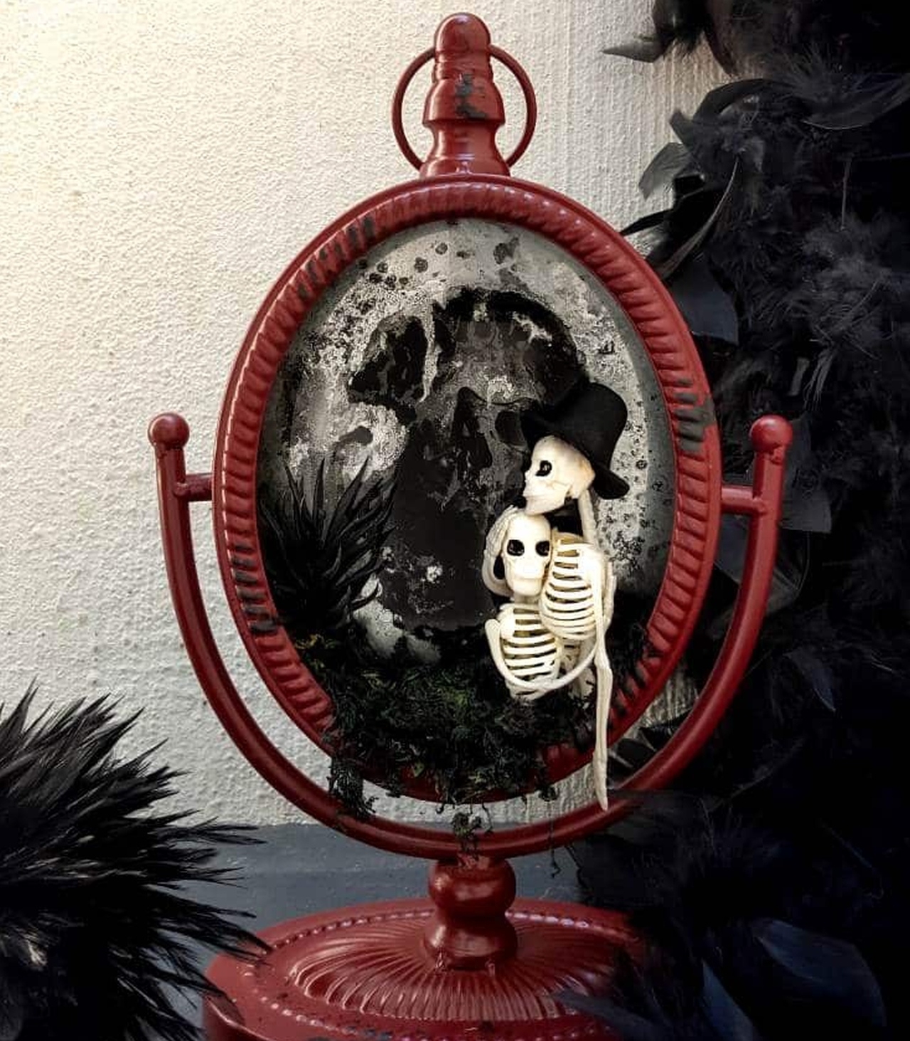 Skeletal Mirror Frame - A Crafty Mix