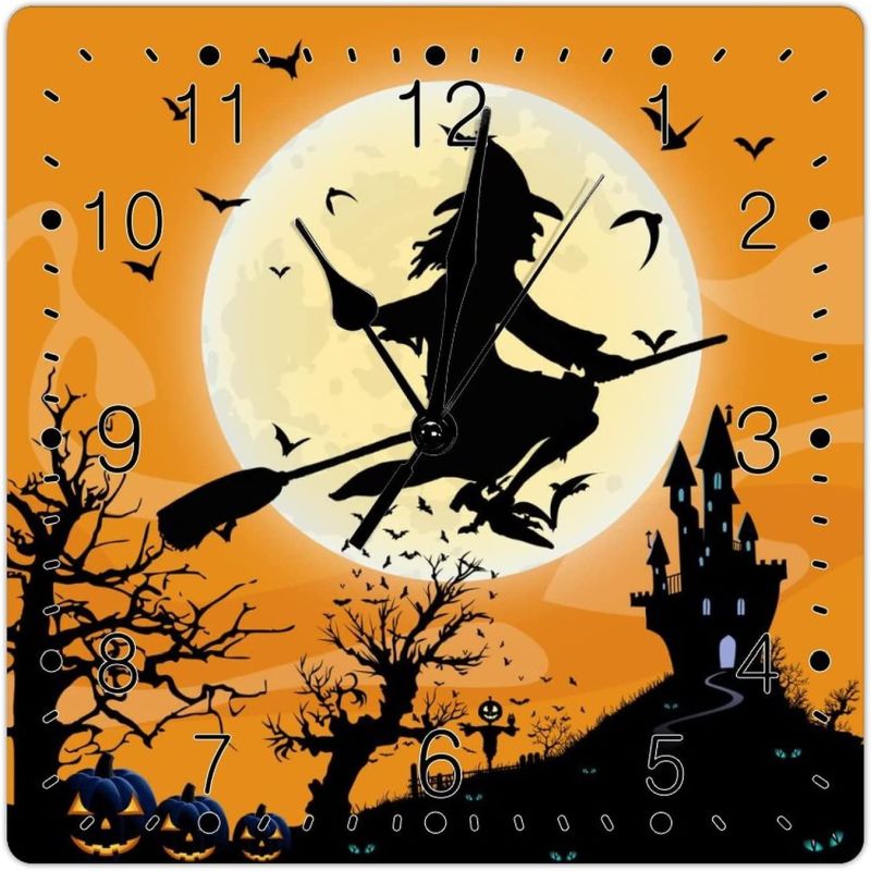 Swavecat Halloween wall clock