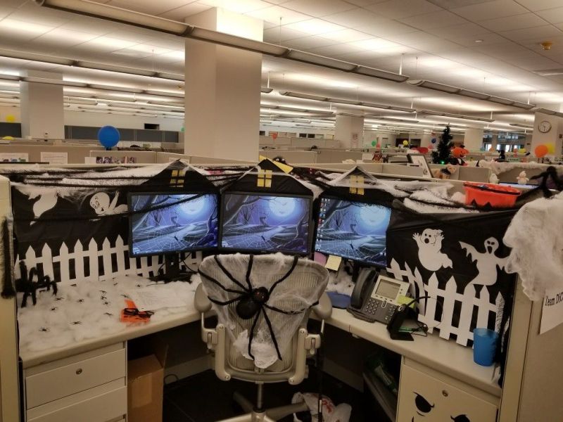 Turn computer screens into haunted houses and spider on chair