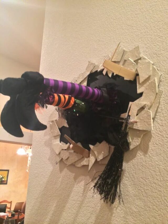 Crashing Witch Decoration ideas to Keep Up With Halloween Trend