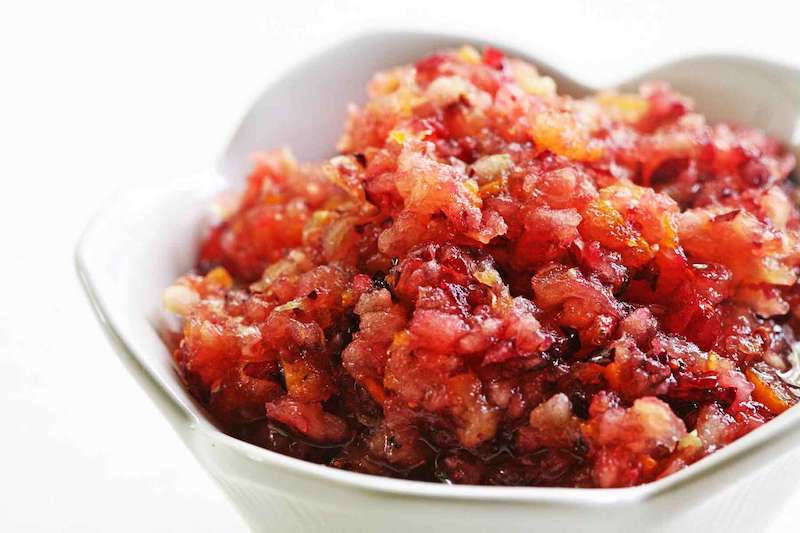 Cranberry Relish on Thanksgiving day