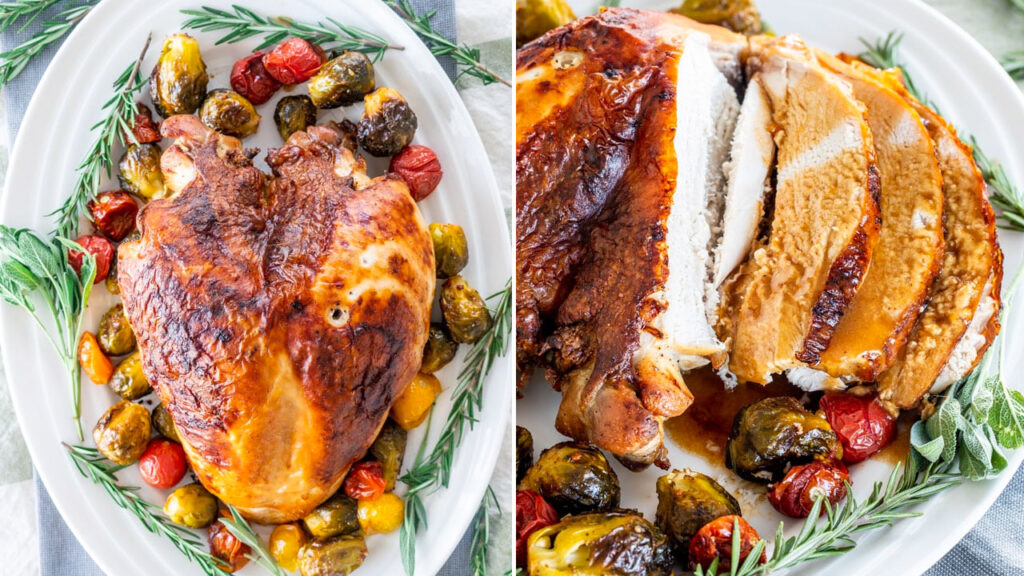 Brined Roasted Turkey-Breast recipe for thanksgiving  