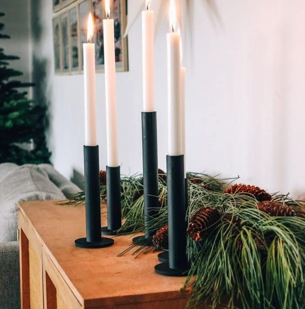 30+ DIY Christmas Candle Holders You can Make in 2024