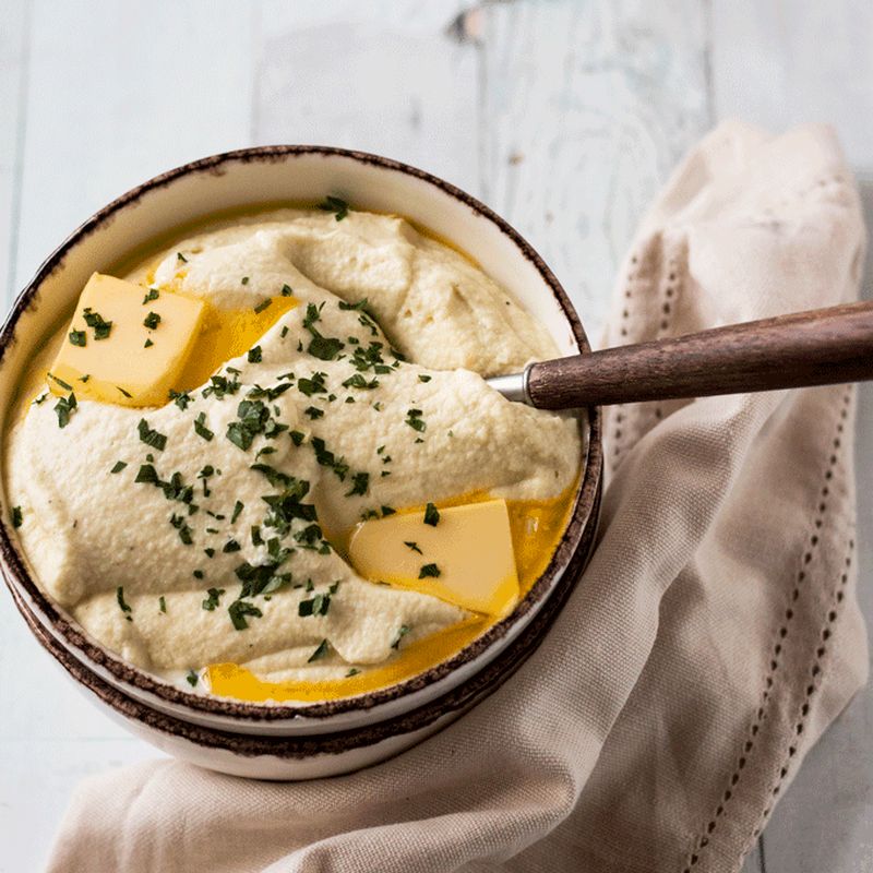 Roasted Garlic-Parsnip Puree