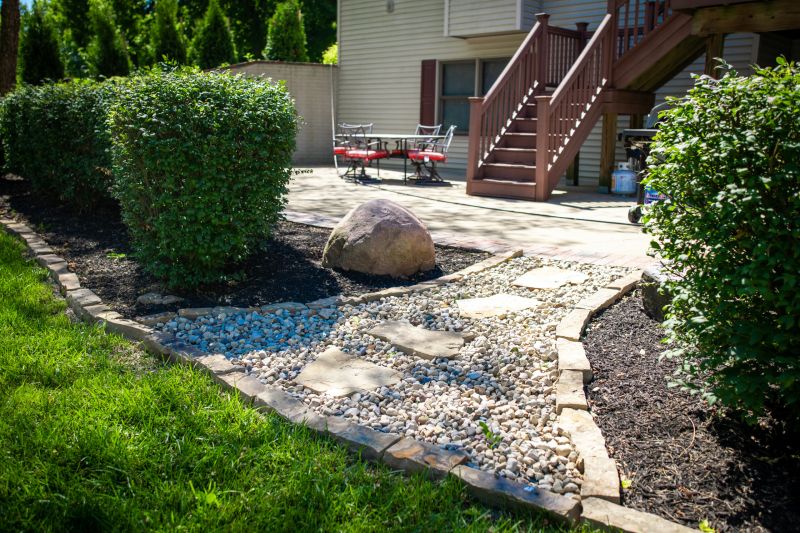 Cut-stone edging provides natural look to your garden