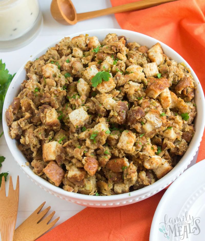 Easy Crockpot Stuffing recipe