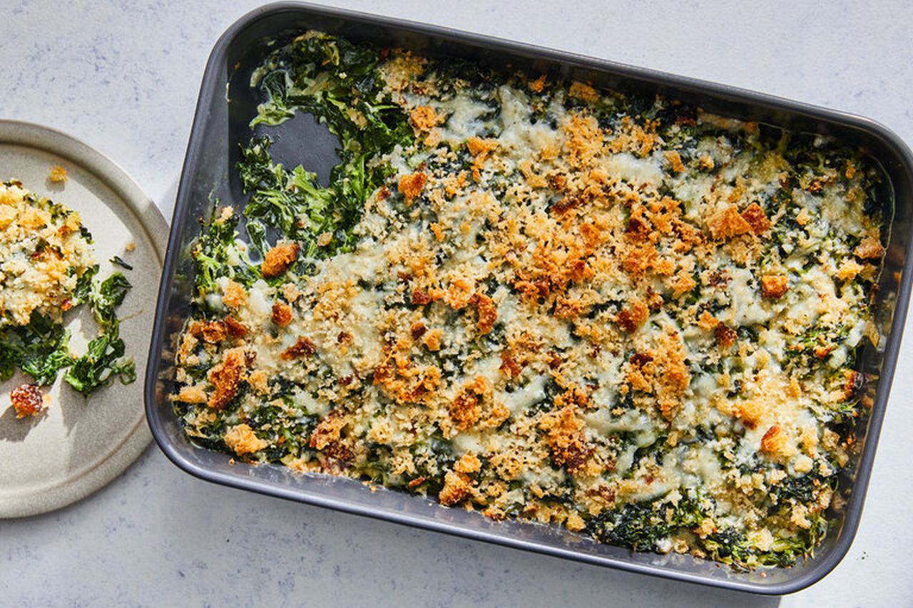 Easy Recipes to Make Ahead of Thanksgiving - Cheesy Spinach Bake