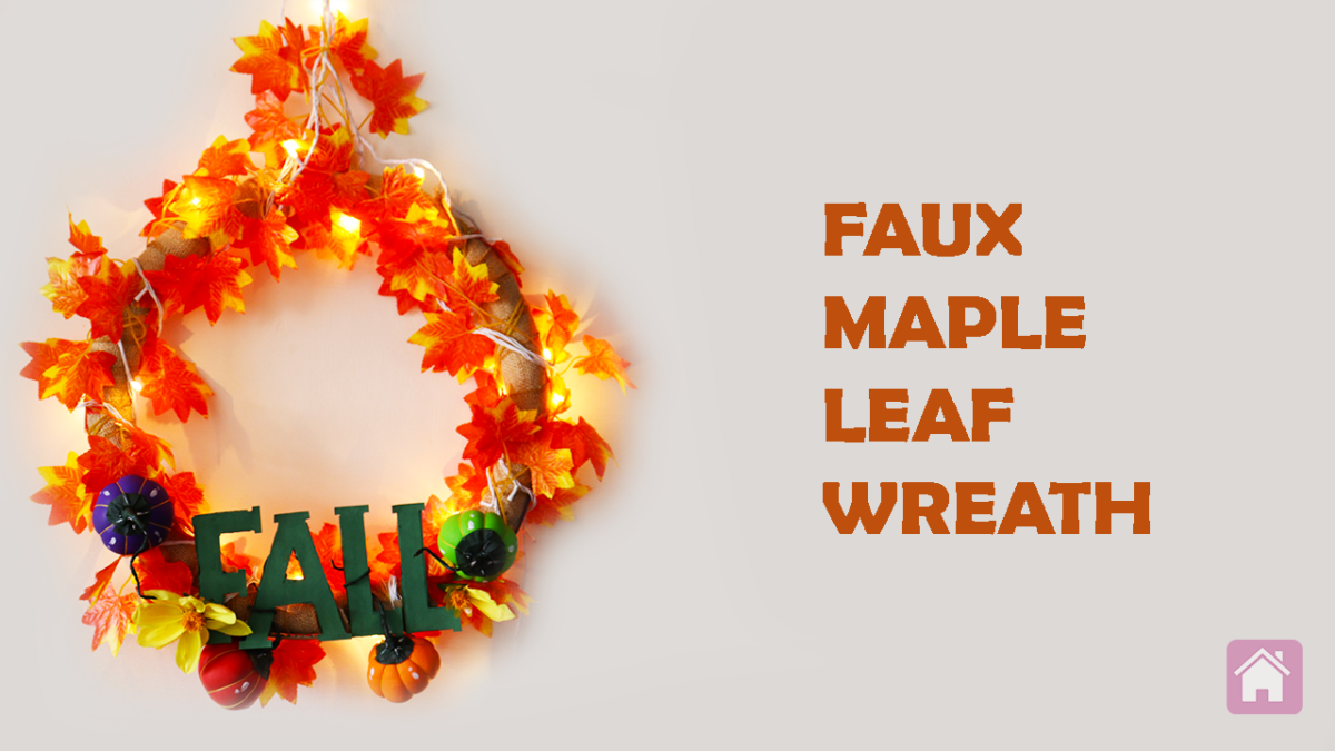 Faux Maple Leaf Wreath for Fall (2)