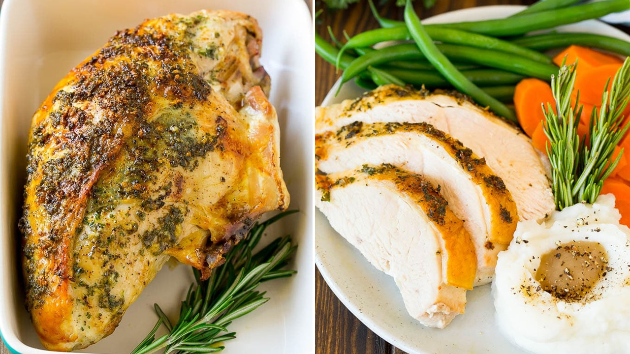 Garlic and Herb Roasted Turkey Breast