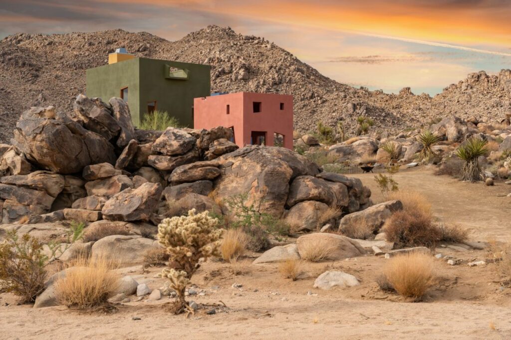 House in the middle of desert 