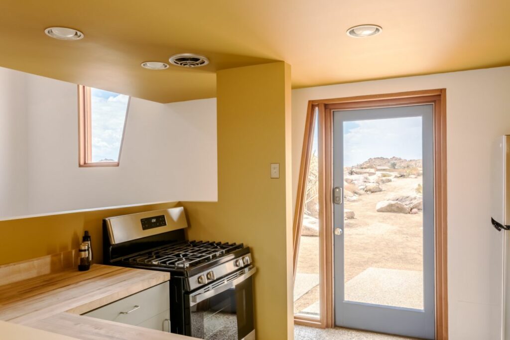 Kitchen of Joshua Tree’s Monument House