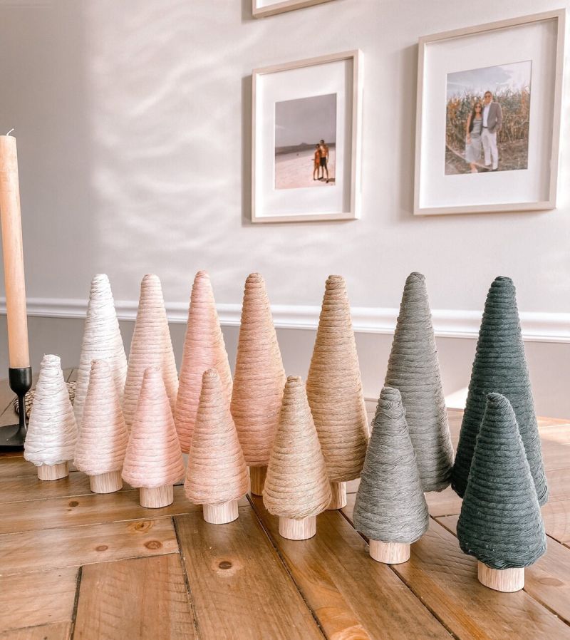 Mini Macrame Christmas Trees