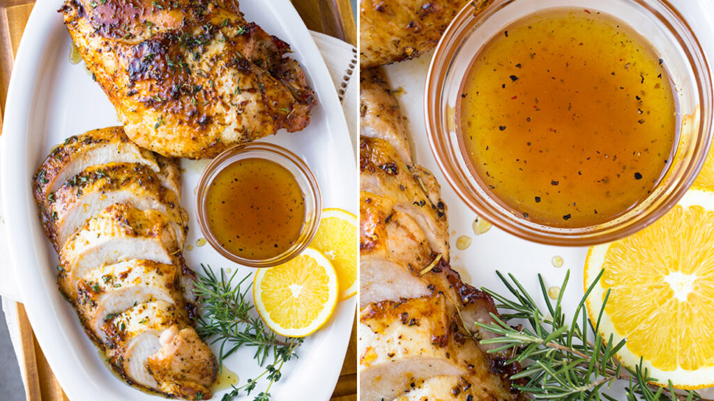 Orange Honey Glazed Roaster Turkey Breast recipe