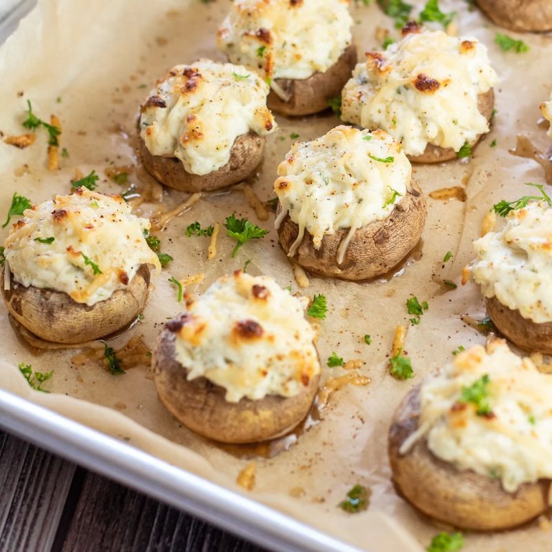 Stuffed Mushrooms with cheese