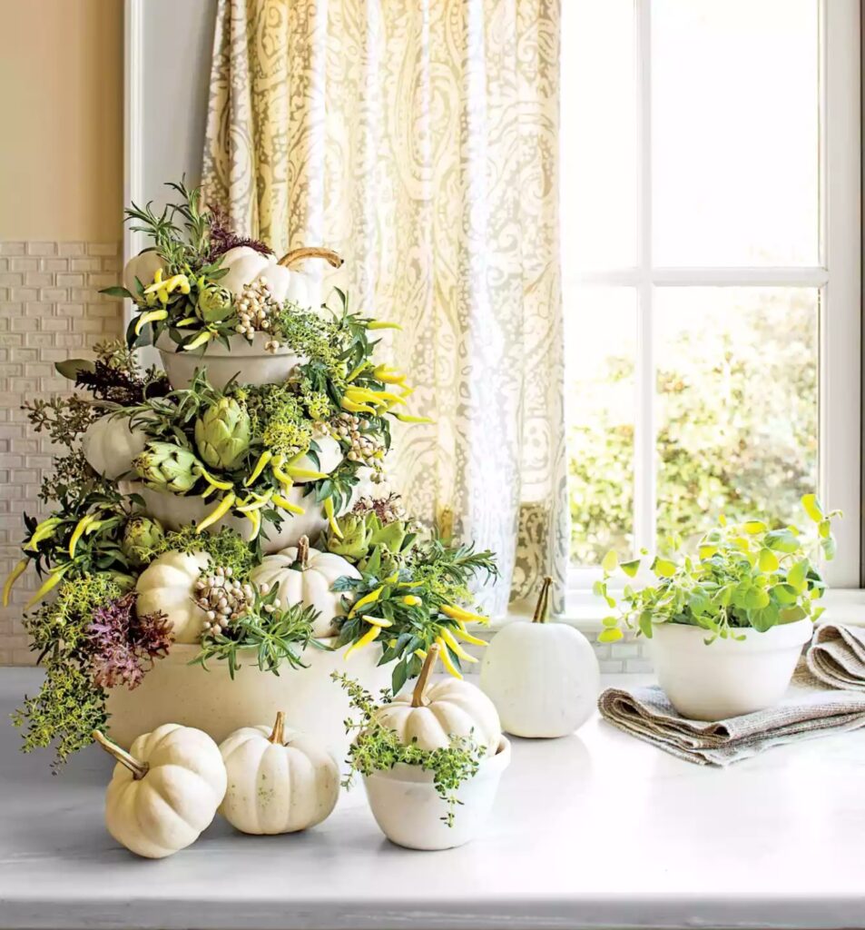 Tabletop Topiary Fall Decor 