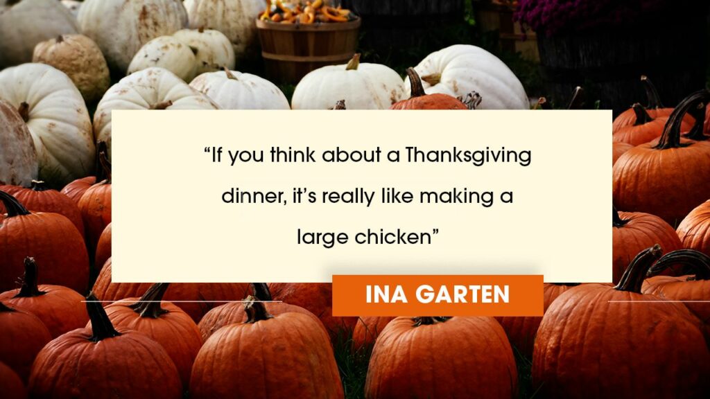 Thanskgiving quote on chicken