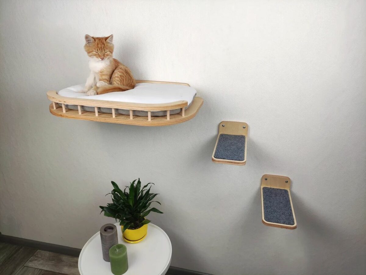 Let Your Cat Perch on This BestSelling Cat Shelf on Etsy