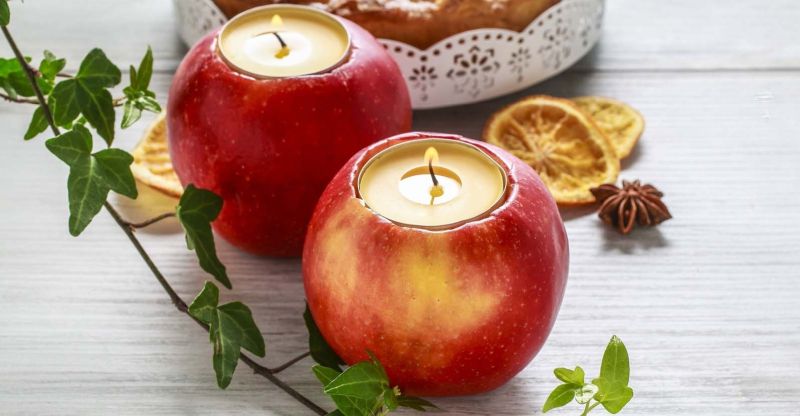 apple candleholder 