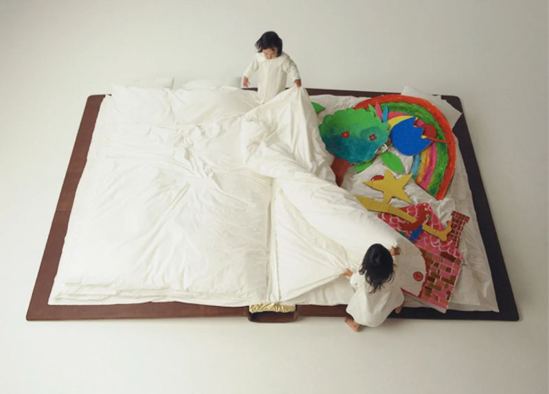 Book shaped bed 