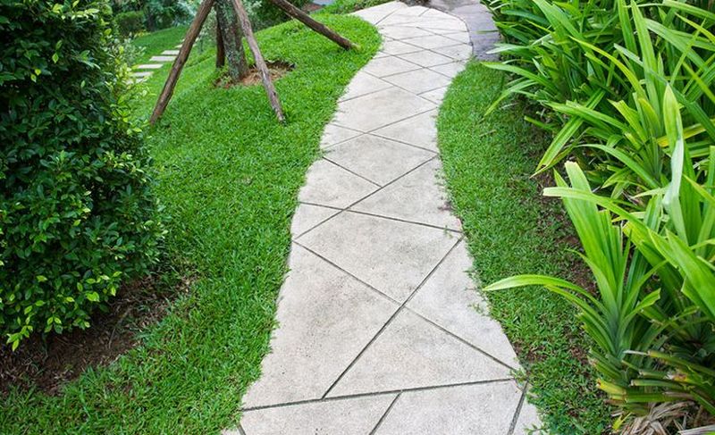 concrete garden pathway 