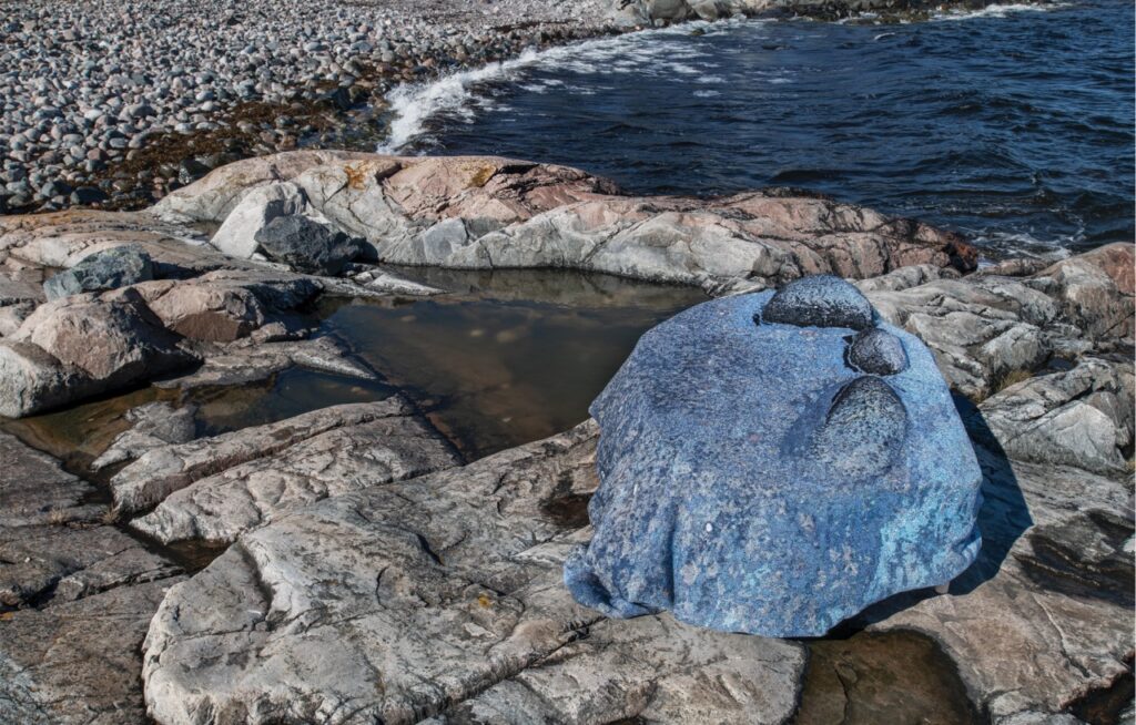 rocky beach surface furniture