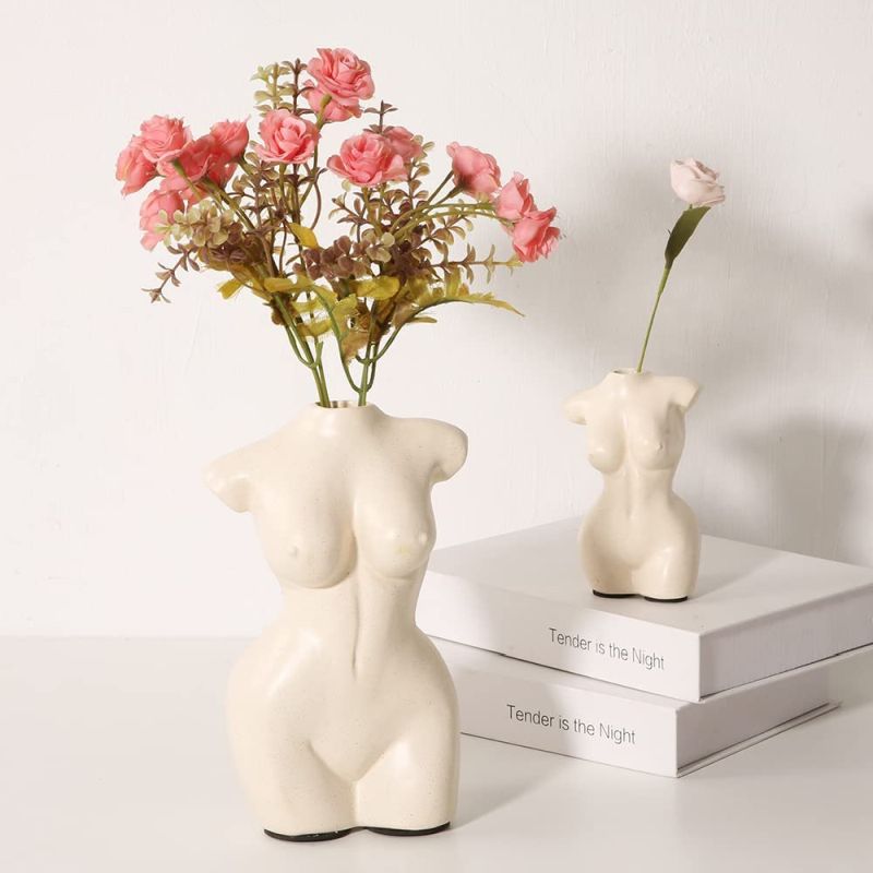 designer vase shaped like a woman