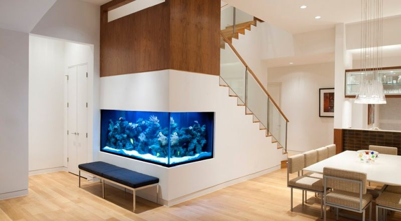 Light Luxury Fish Tank Household Living Room Water Tank Glass