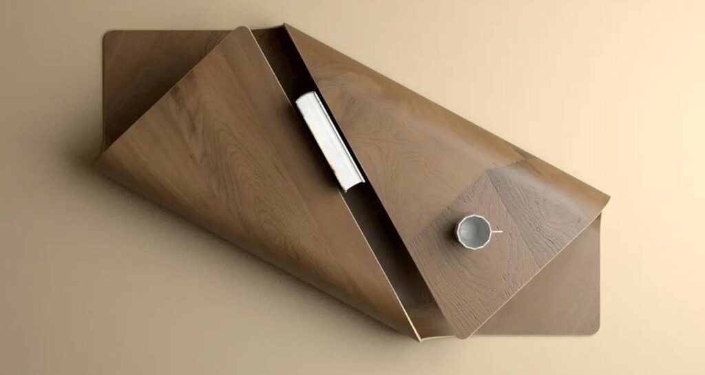 Cocoon coffee table by Deniz Aktay