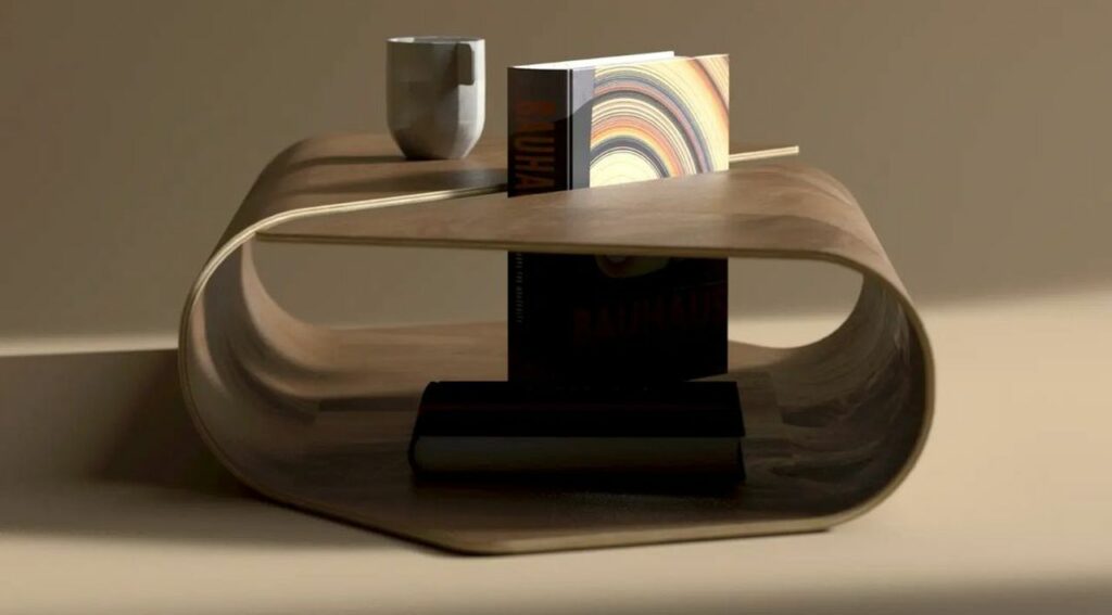 Cocoon coffee table by Deniz Aktay